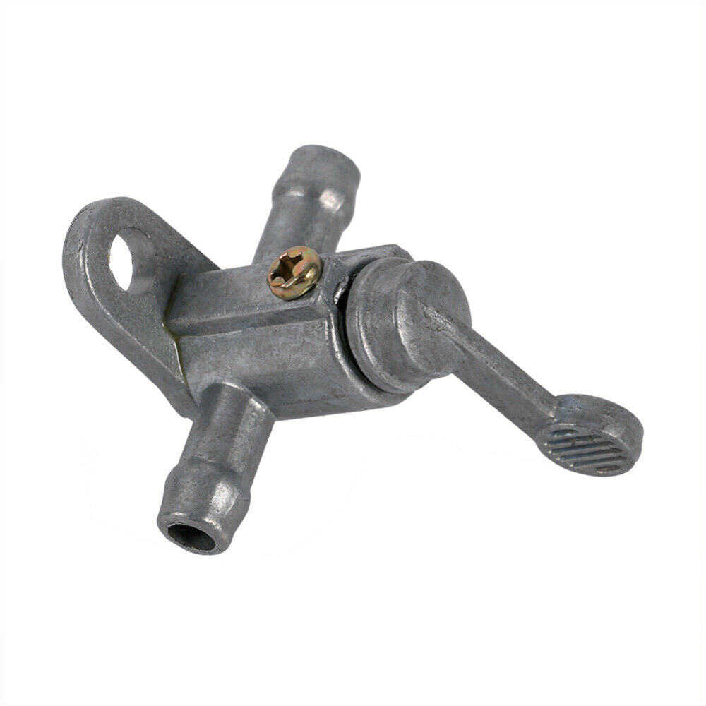 Valve Petcock 5/16 In-Line Straight Fuel Gas Shut Cut Off Tackle For Motorcycle