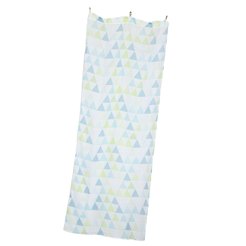 Modern Triangle Window Curtain Drape Screen Sheer Valance Voile Decor GRN