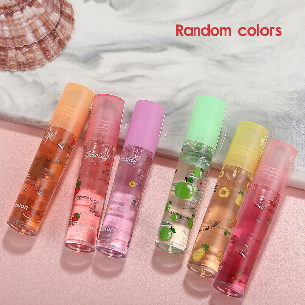 Transparent Roller Balls Lip Gloss Shimmer Hydrating Shiny for Kids Makeup