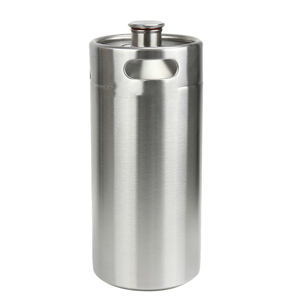 5L Stainless Mini Keg Growler Wine Pot Stainless Beer Growlers Homebrew Keg