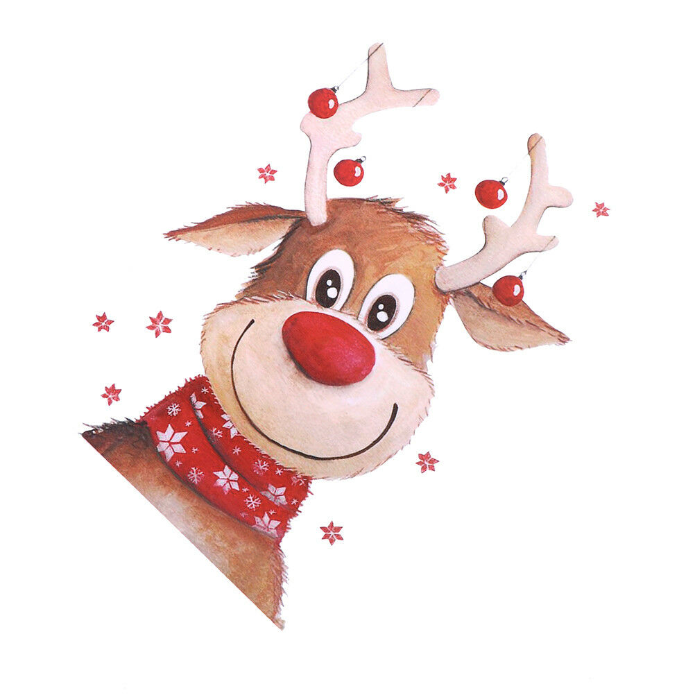 christmas patch clothing t-shirt dresses DIY decor iron-on appliques trans.l8