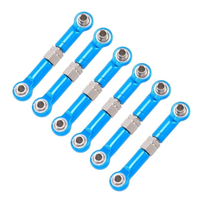 1Set Stee Pull Rod Adjustable RC Stee Lever for WLtoys 1/18 A959-B A969 A979 KP1