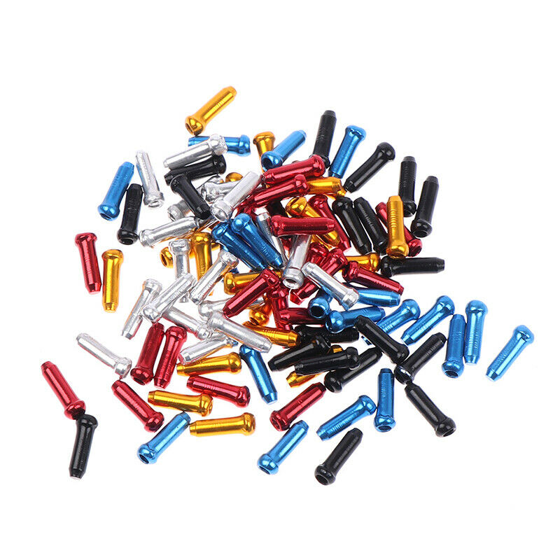 100PCS Bicycle Cable End Caps Bike Wire End Caps for Bike Brake Shifter  iZFDBD