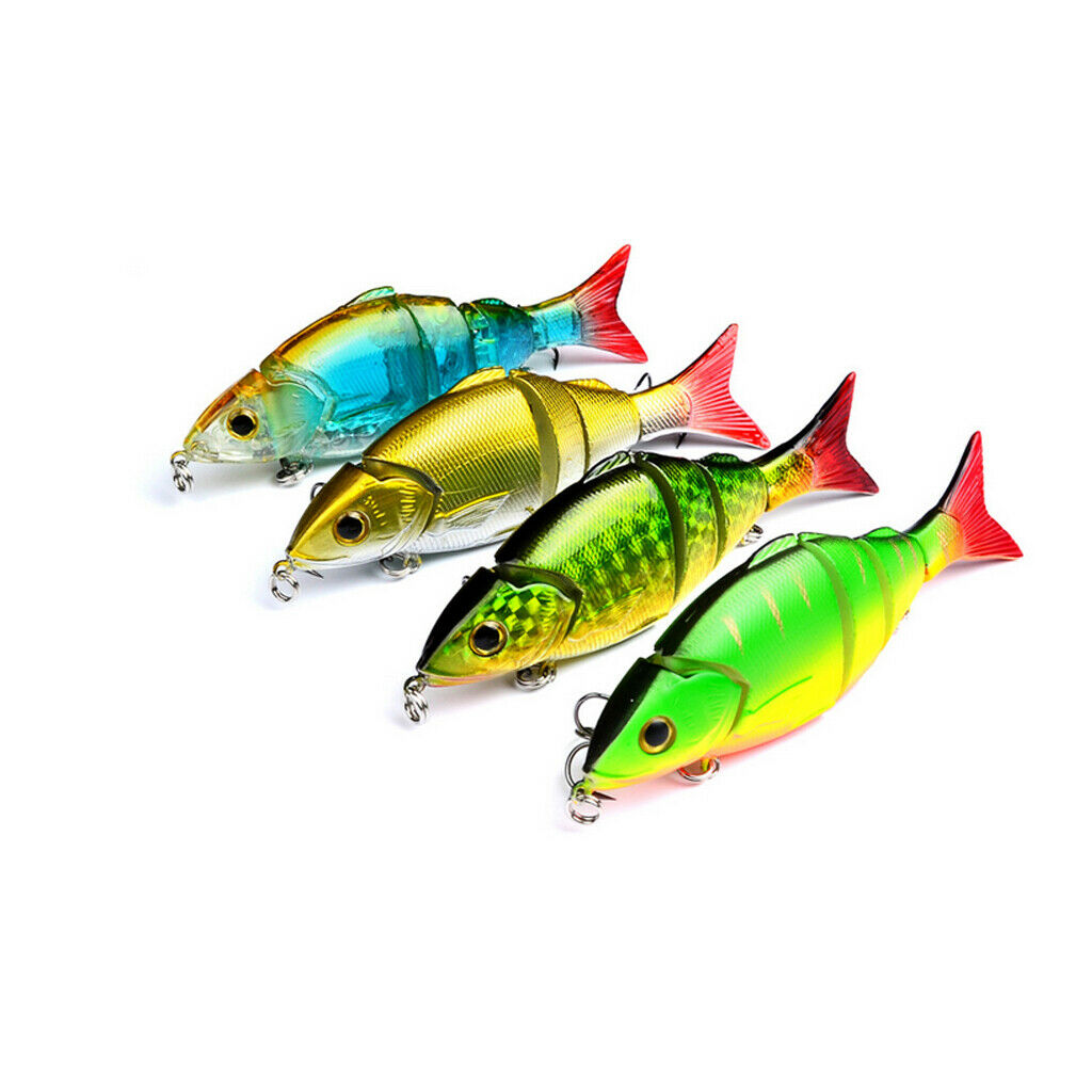 Multi - jointed   3 - Segement   Bass   Fishing   Lure   Crankbait   Hard   Bait