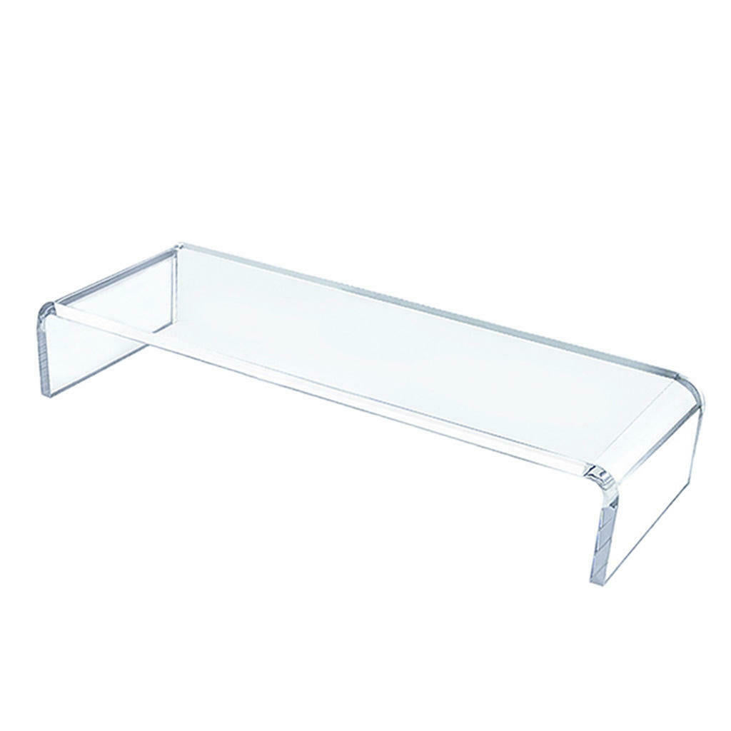 Home School Clear Monitor Stand Shelf Laptop Computer Screen Riser Holder
