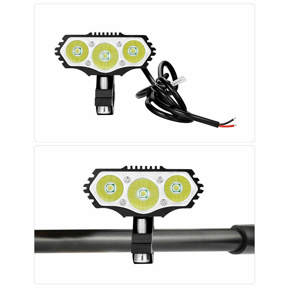 2X 30W T6 LED Motorcycle Offroad Motor Headlight Fog Light Spot Lamp