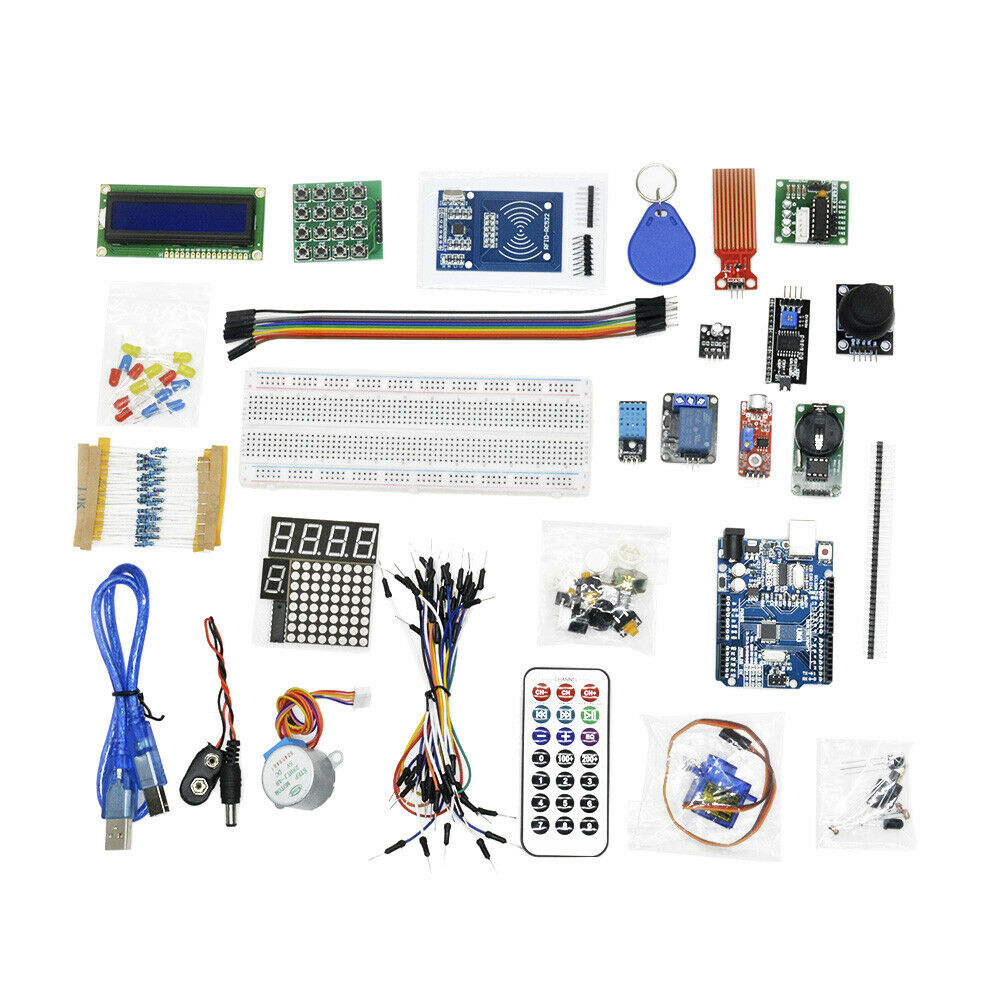 Update UNO R3 Starter Kit for Arduino LCD 1602 Servo Motor Breadboard RGB MF