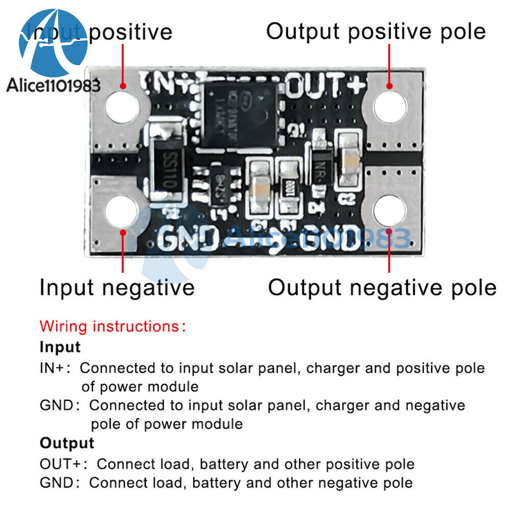 75V 12A High Current Diode Solar Charging Anti-reverse Irrigation Protection