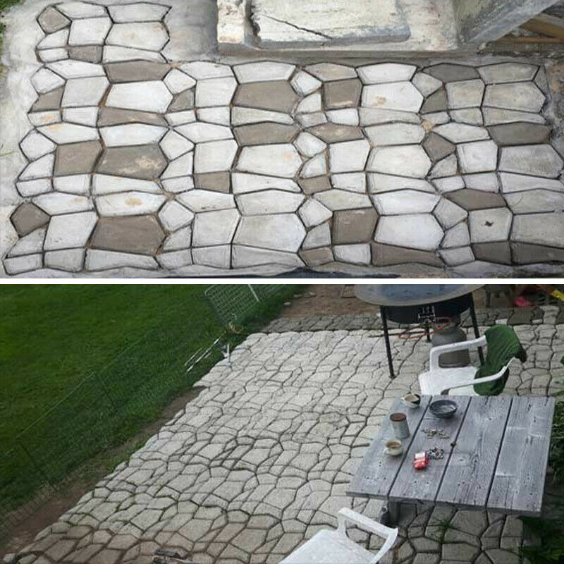 Path Makers Mold Manually Paving Cement Brick Molder Garden Decor Mould Trenpid