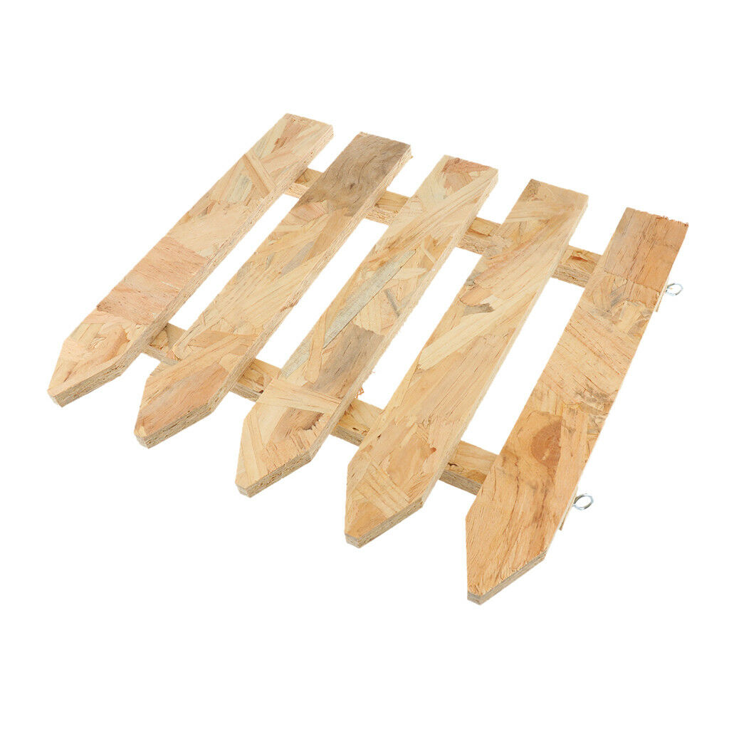 Wood Picket Fence for Reptile Tortoise Turtle Amphibious Tank Small Animals
