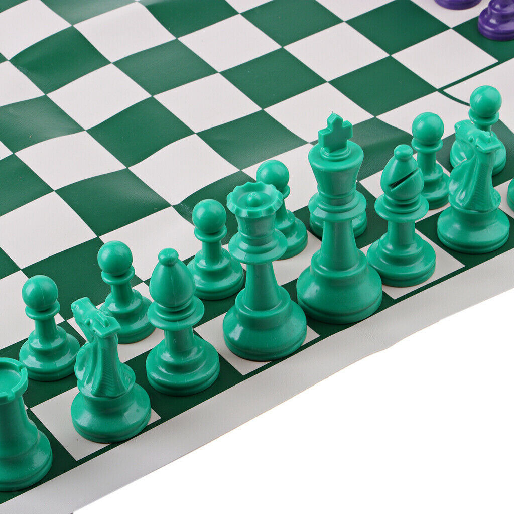 Soft Folding Chessboard Portable Chessman Set Games