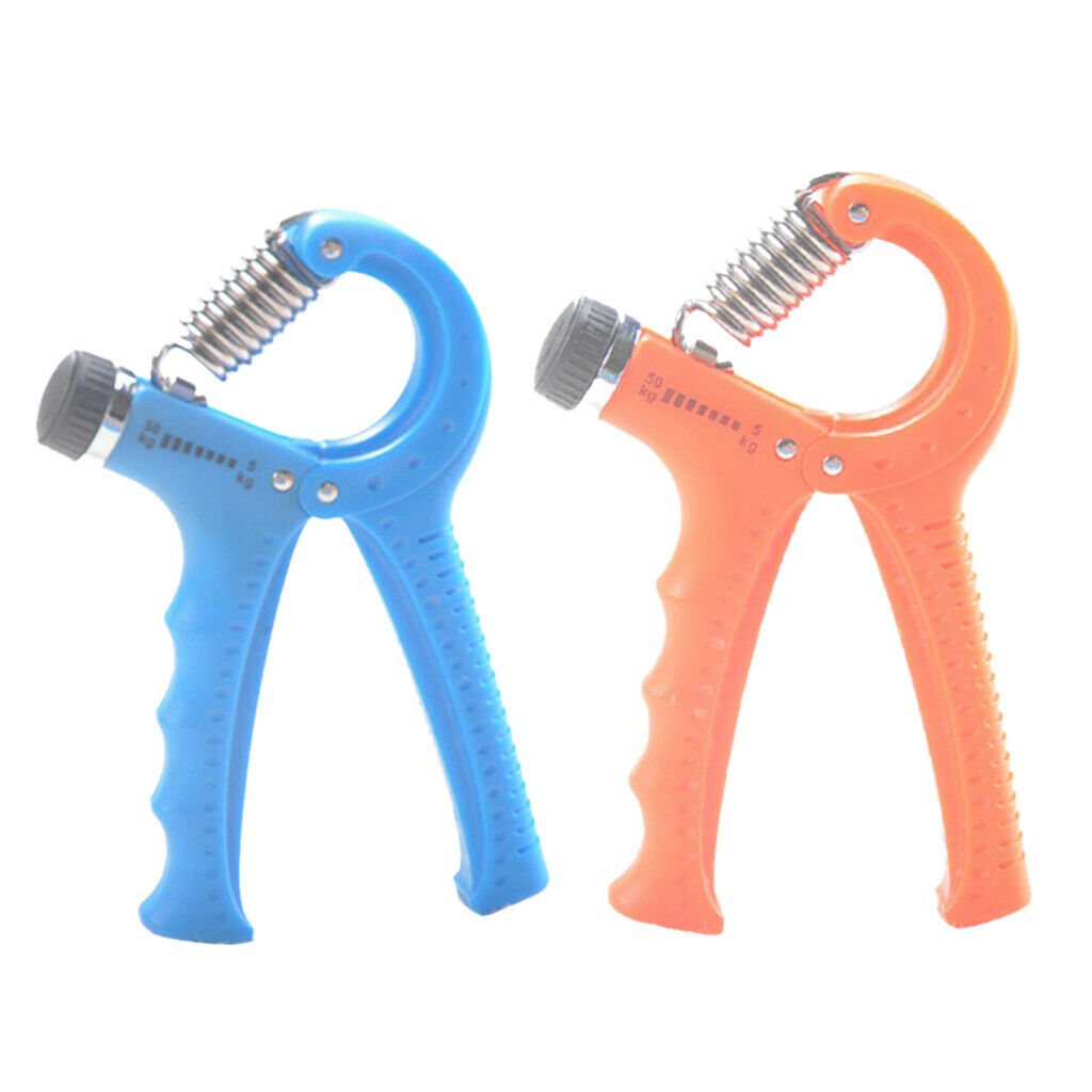 Dumbbell Hand Muscle Trainer 5-50kg Set of 2 Orange + Blue