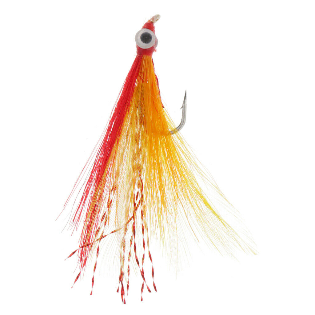 Minnow Fly Fishing Flies Assortment - Saltwater and Bass Flies - Dry Flies for
