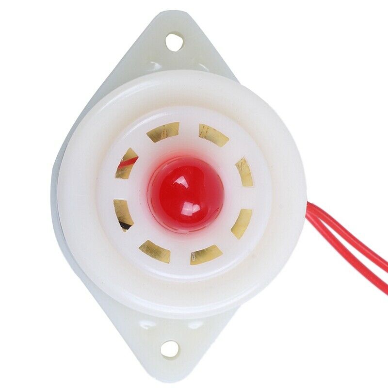 BJ-3 AC220V Industrial LED Blinker Red Alarm Siren Buzzer 100dB White S5X9X9