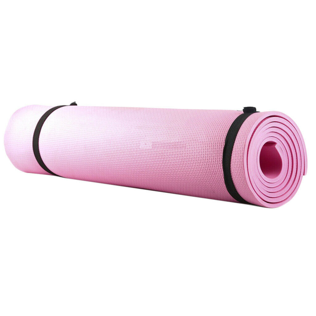 2pcs Non-Slip Thick Yoga Mat Gym Cushion Support for Pilates Camping Beach