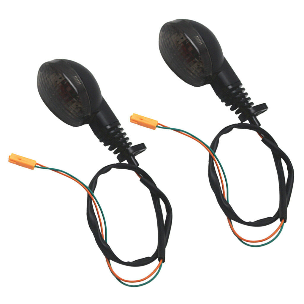 2pcs Turn Signal Blinker Indicator Light Smoke For 08-12 KAWASAKI  250R