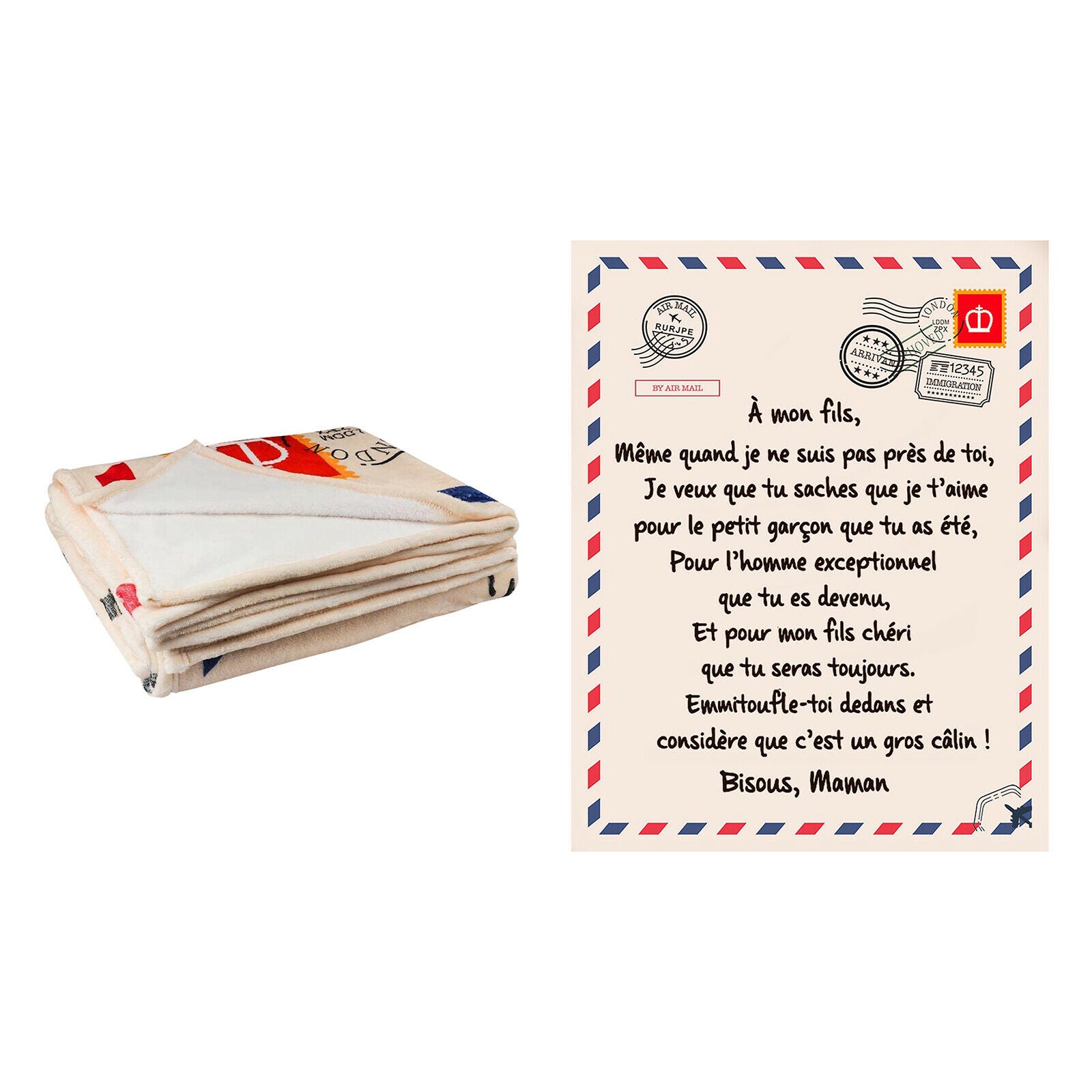Blanket Letter Printed Quilts Flannel Blankets Gifts Style 2 150x200cm