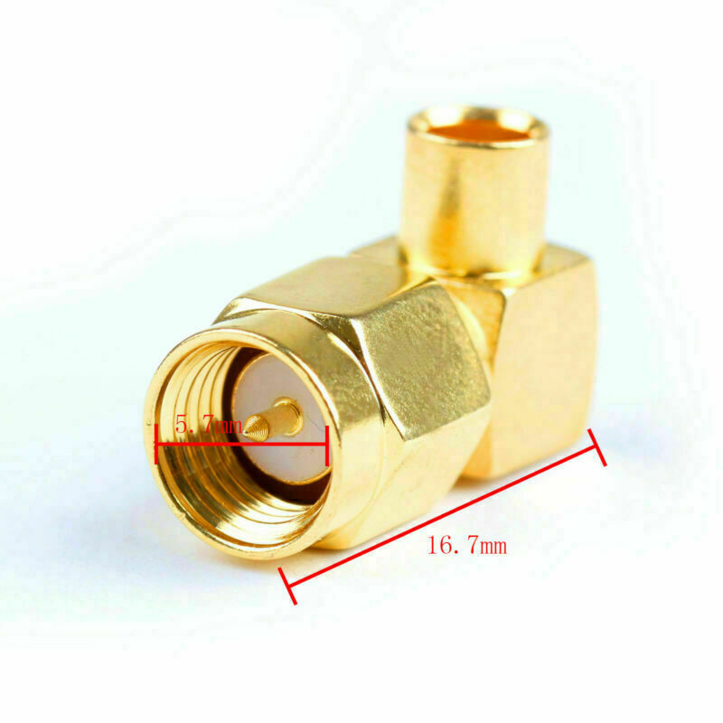 10x SMA Male Right Angle RF Coaxial Conector Plug For RG402 Semi-Flexible Cable/