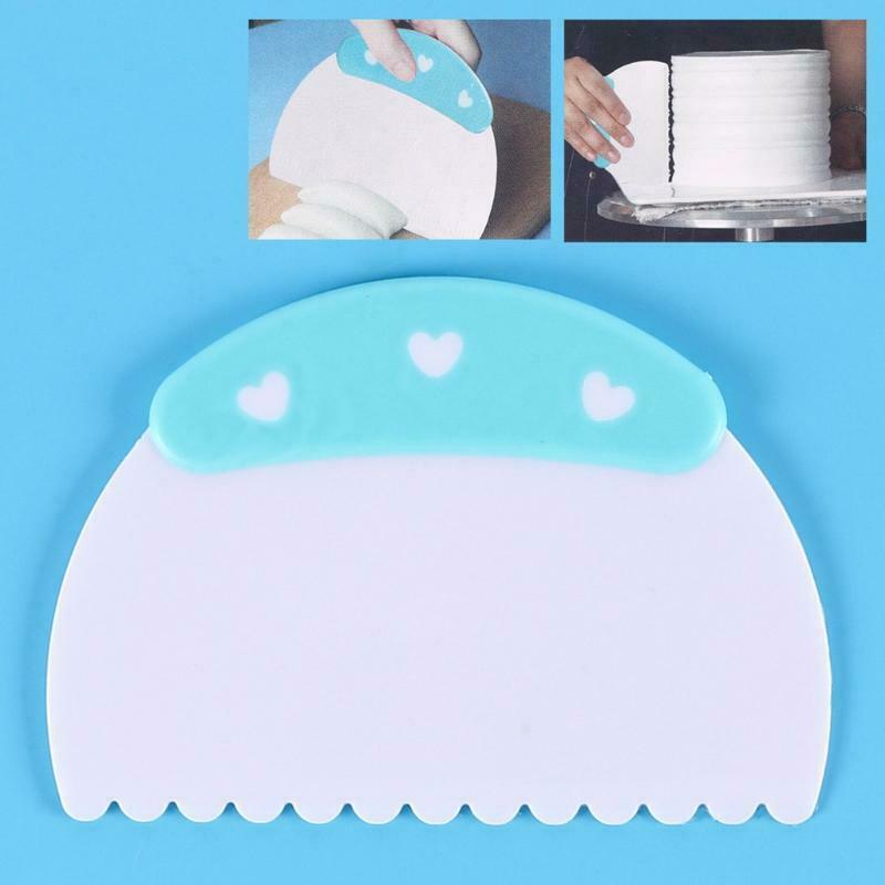 Cake Scraper Baking DIY Tool Cake Smoother Silicone Food Grade Kichen Durable