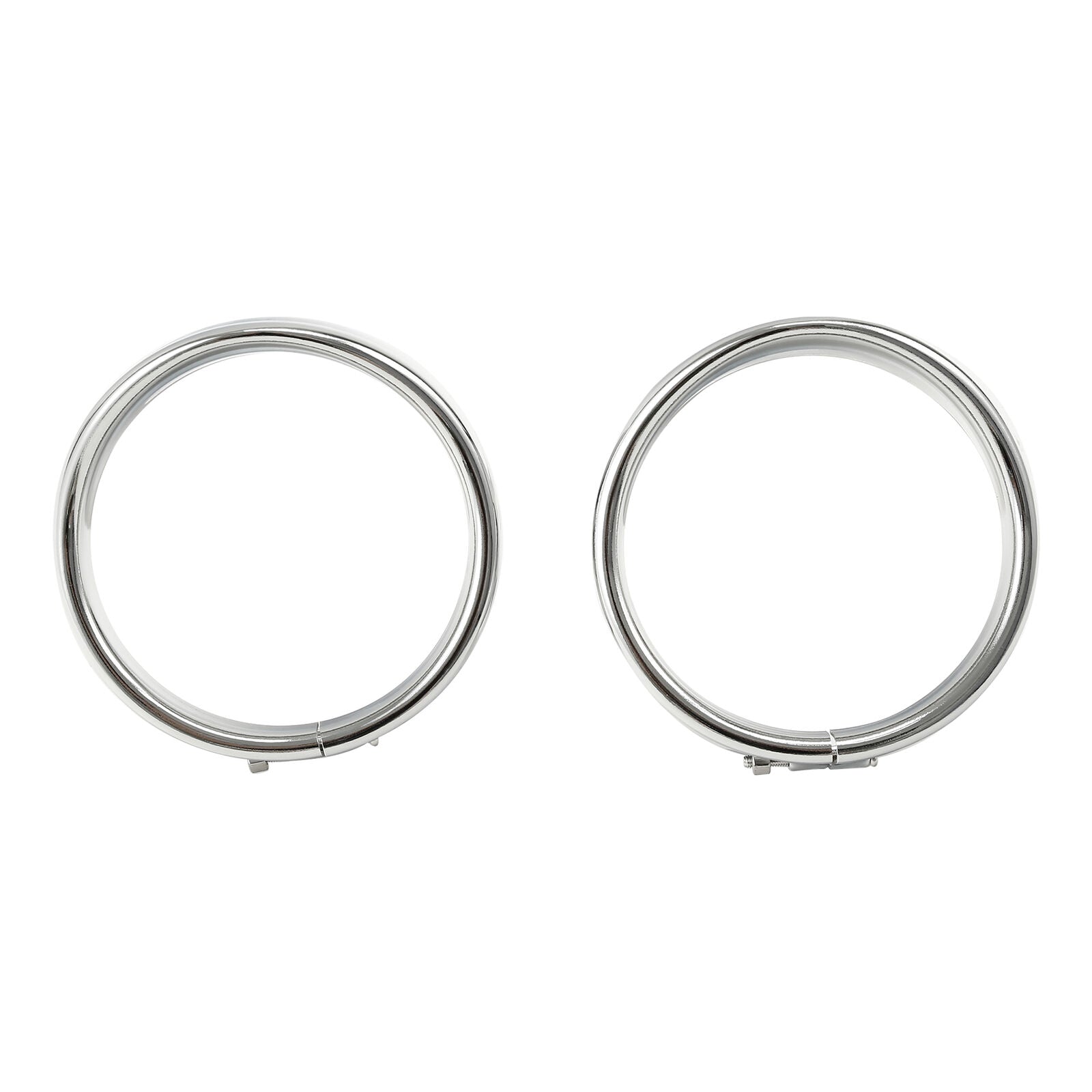 Motorcycle Chrome Headlight Lamp Trim Ring Fit For 4.5" Sealed Beam Headlight