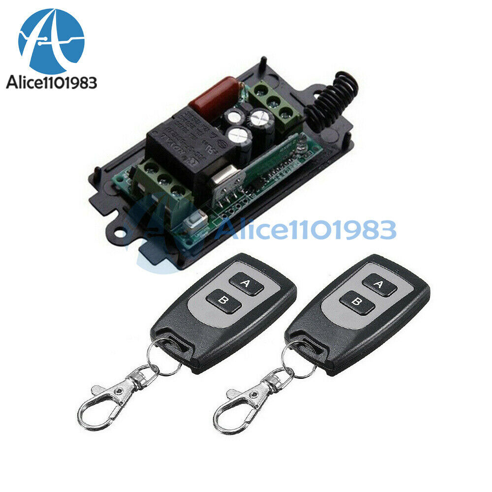1-Channel 1CH 220V 10A Relay Wireless Remote Control Switch Transmitter Receiver
