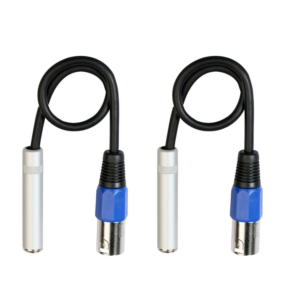 2pcs XLR 3Pin Male To Female Jack Balanced Audio Cable For Microphone Mixer