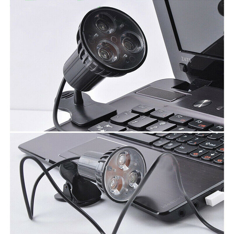 Bright USB Light 3 LED Port Clip On Spot USB Light Lamp For Laptop PC Not.l8
