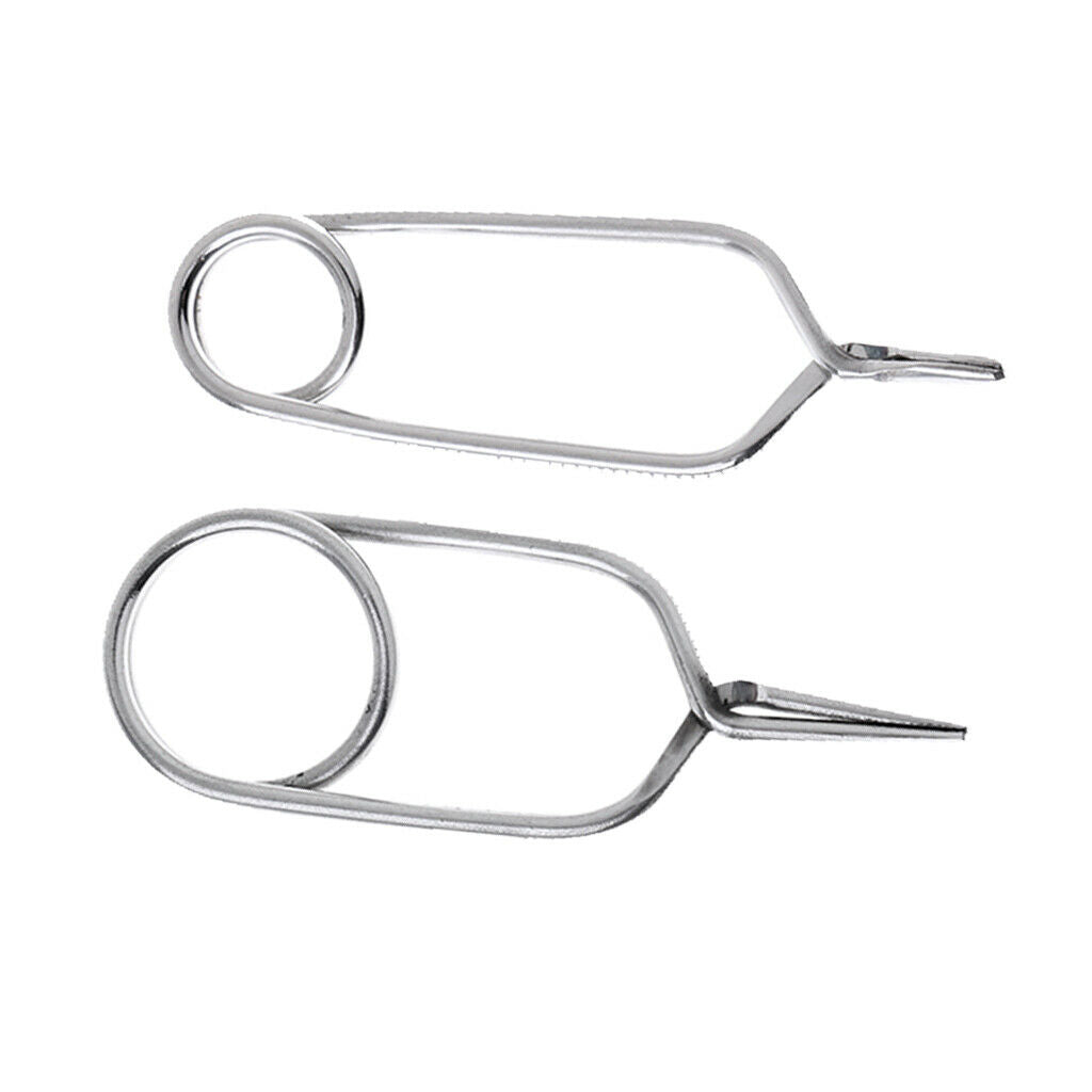 2 Pieces High Quality Fly Tying Hackle Pliers, Designed For Fly Fishing