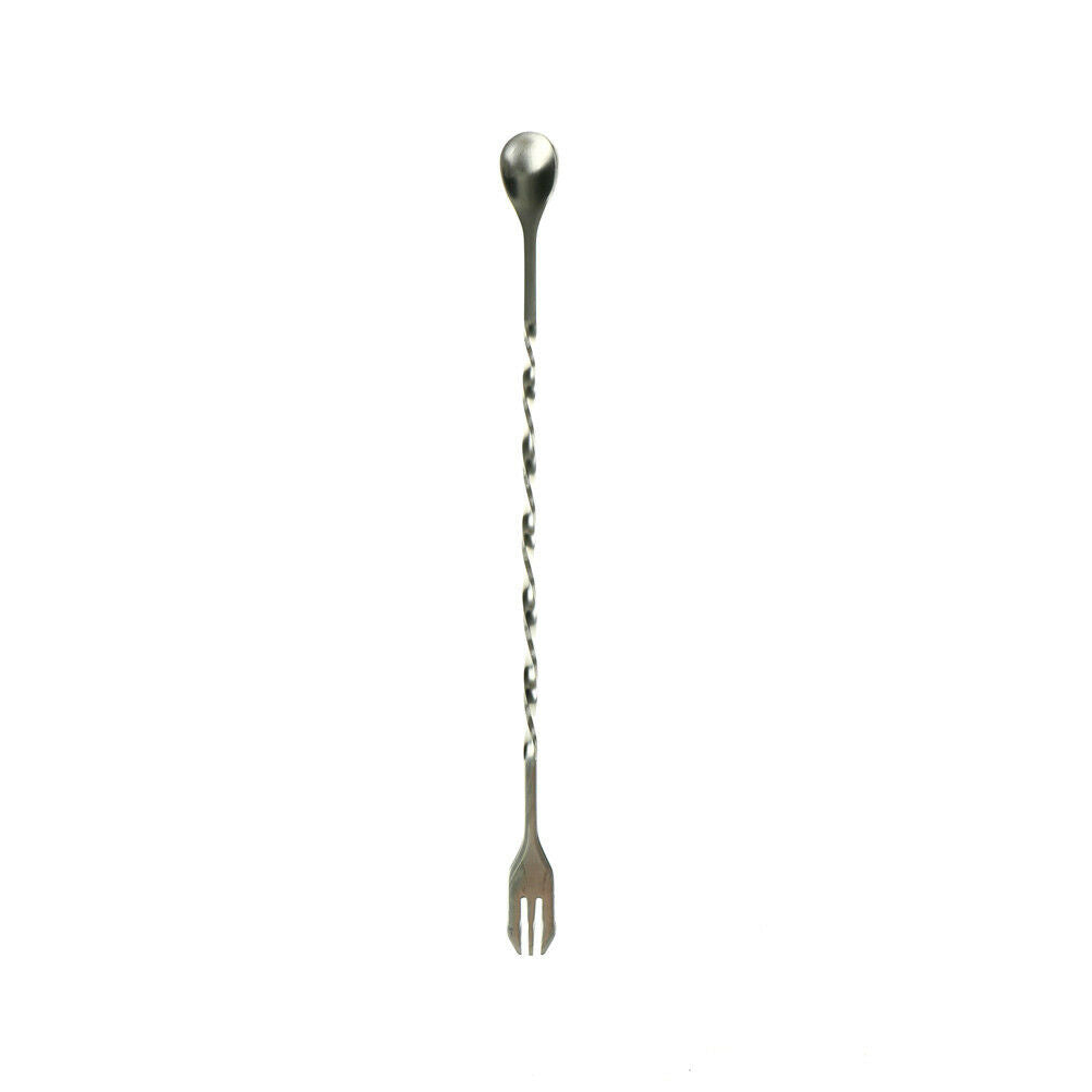 Stainless Steel Cocktail Bar Spoons Spiral Pattern Drink Mixer Shaker Spo.l8