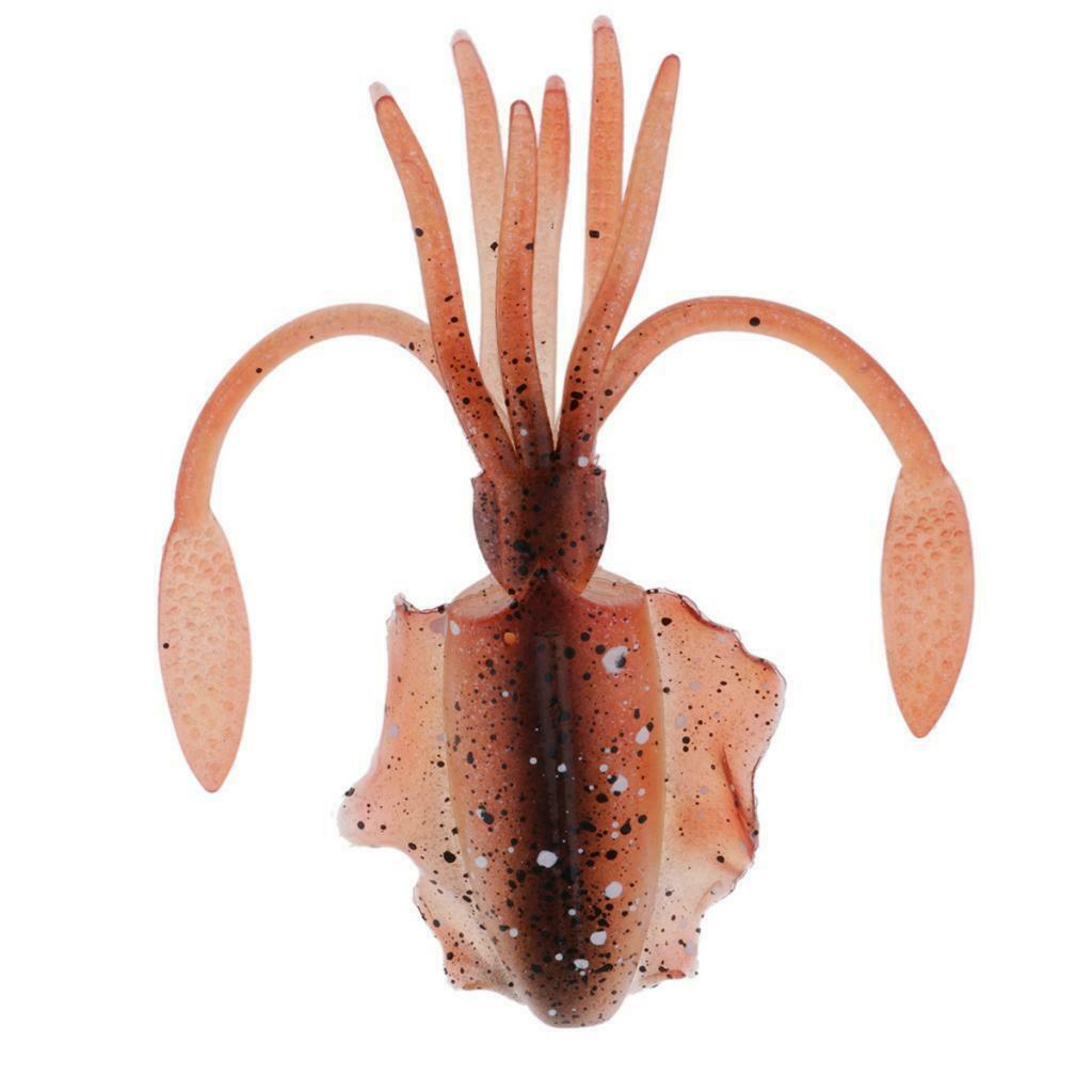 Soft Plastic Squid Skirt Bait Octopus Trolling Freshwater Fishing Tackle