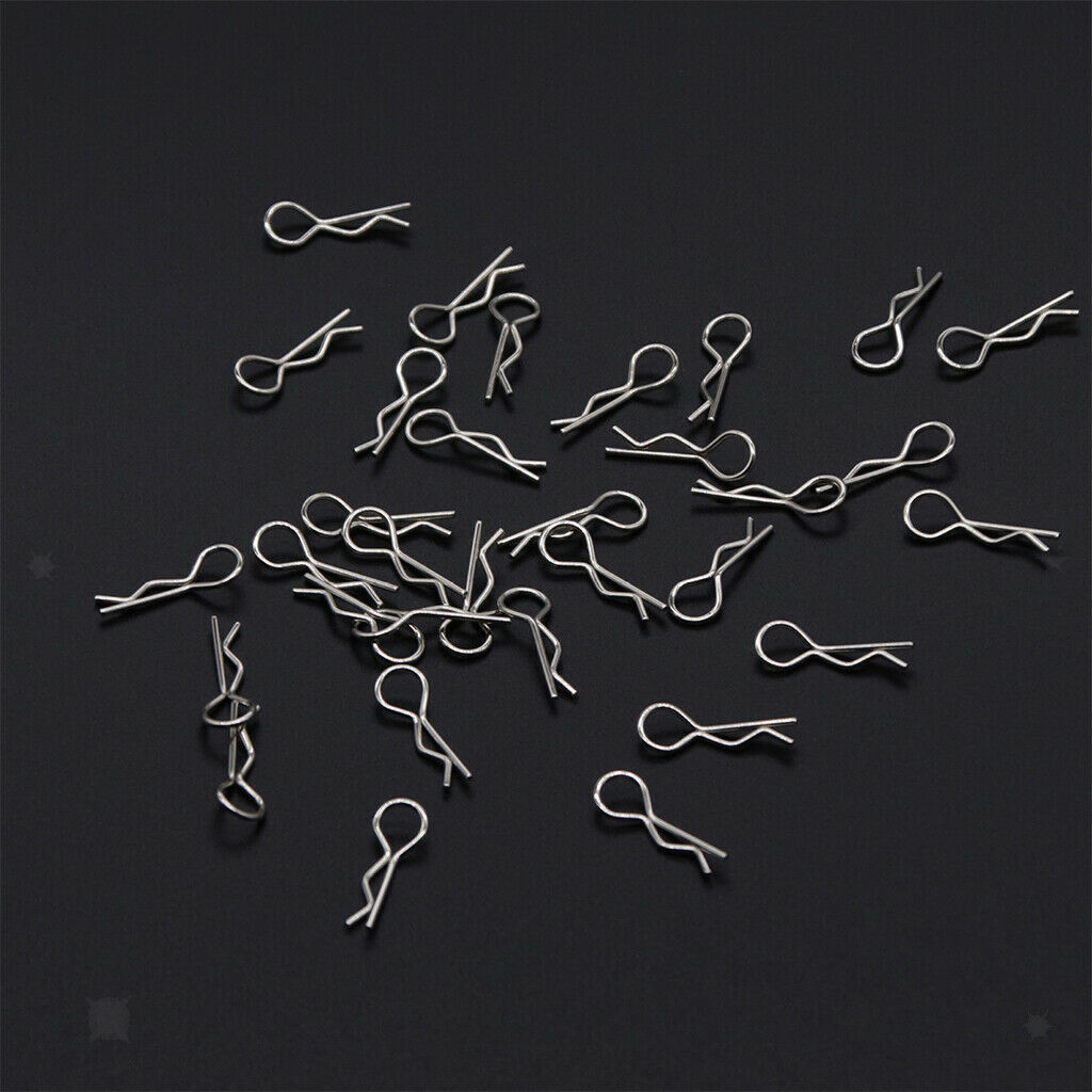 180/set Metal RC Body Shell R Shape Clips for 1/10 1/12 RC Racing Car Accs