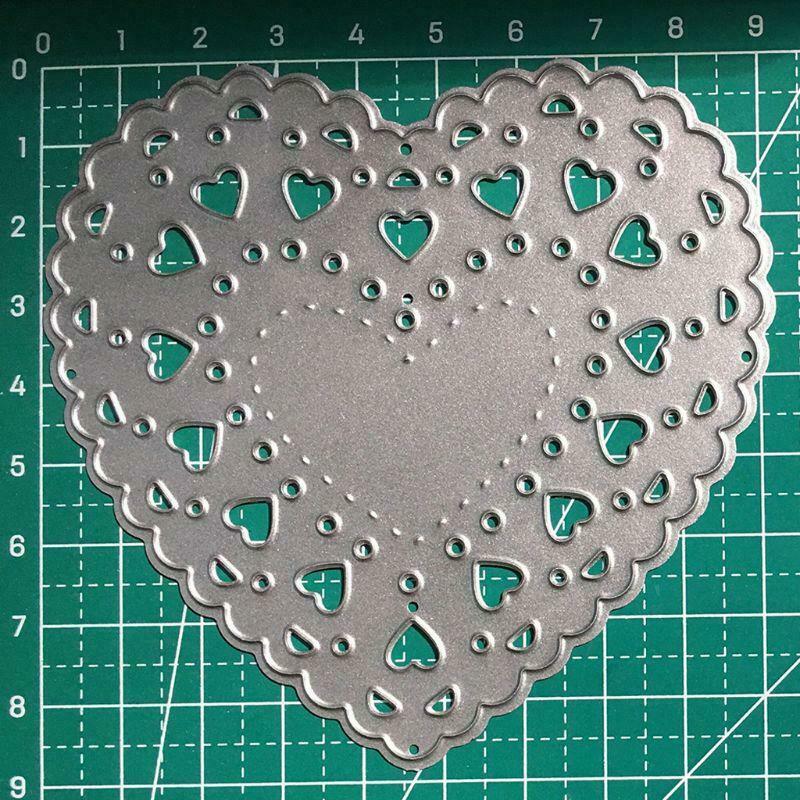 Heart Shape Metal Cutting Dies Stencil Scrapbooking DIY Album Stamp Paper Card