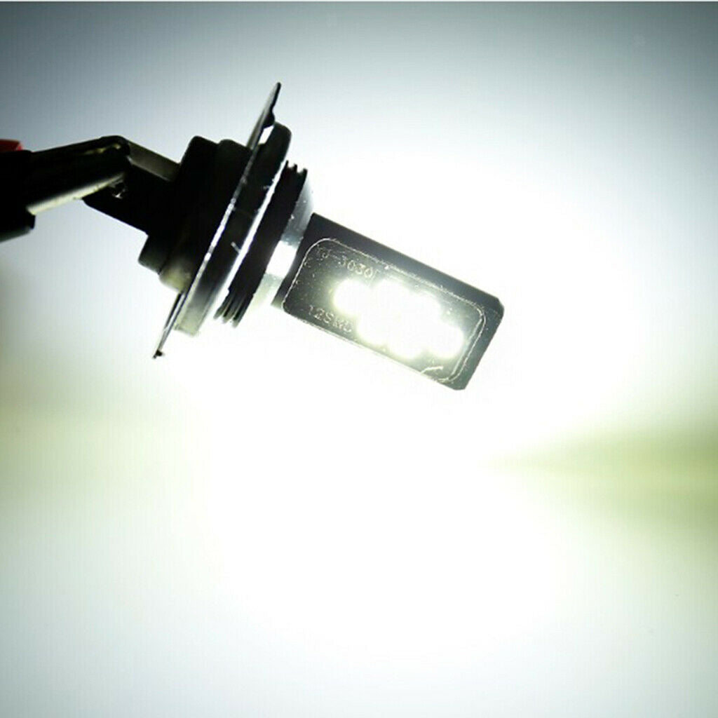 Pair Of H7 6000K White1200LM 60W LED Bulbs For