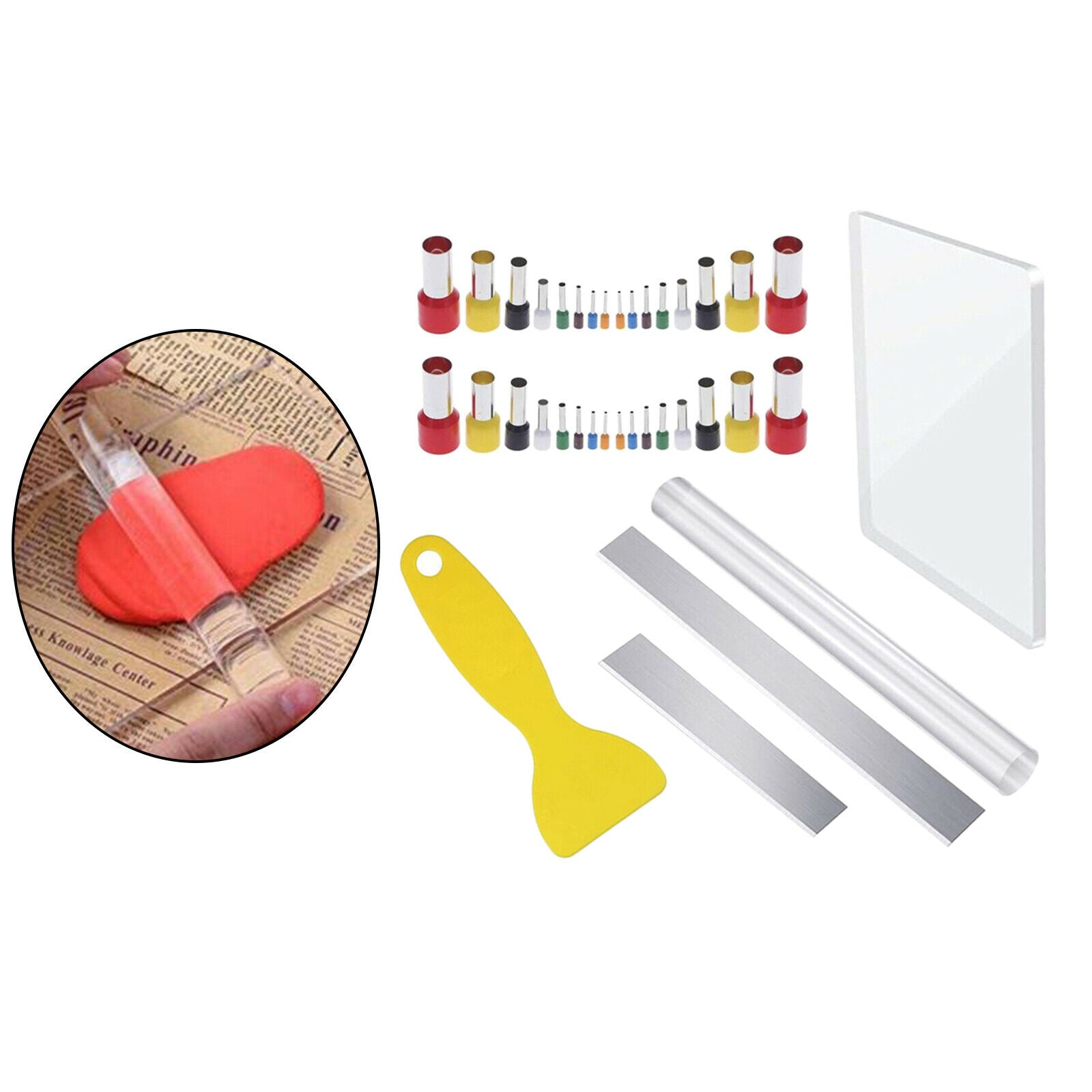 37Pieces Multifunction Tools Kit Pottery Polymer Clay for Hand Making