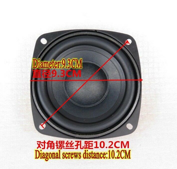 2pcs 3.5" inch 93mm Bass radiators Auxiliary Woofer Passive Speaker