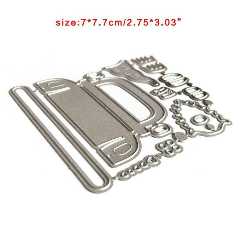 Heart Shape Gnome Dwarf Car Carbon Steel Cutting Dies DIY Scrapbooking Photo