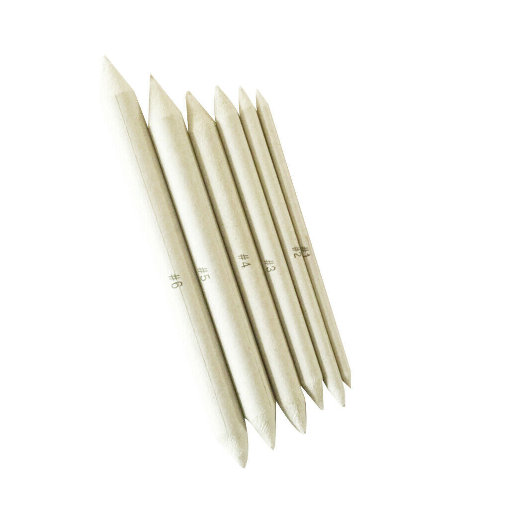 6 Pieces Blending Pencil Stump Art Set Artist Sketch Rub Drawing Painting Tools