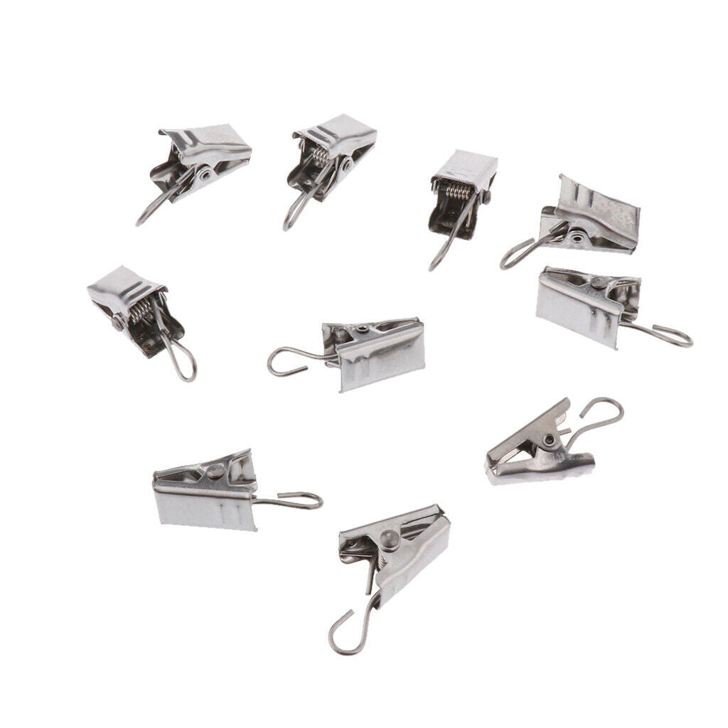 10 pack metal clips hooks for curtains & curtains curtain rings with clip heavy