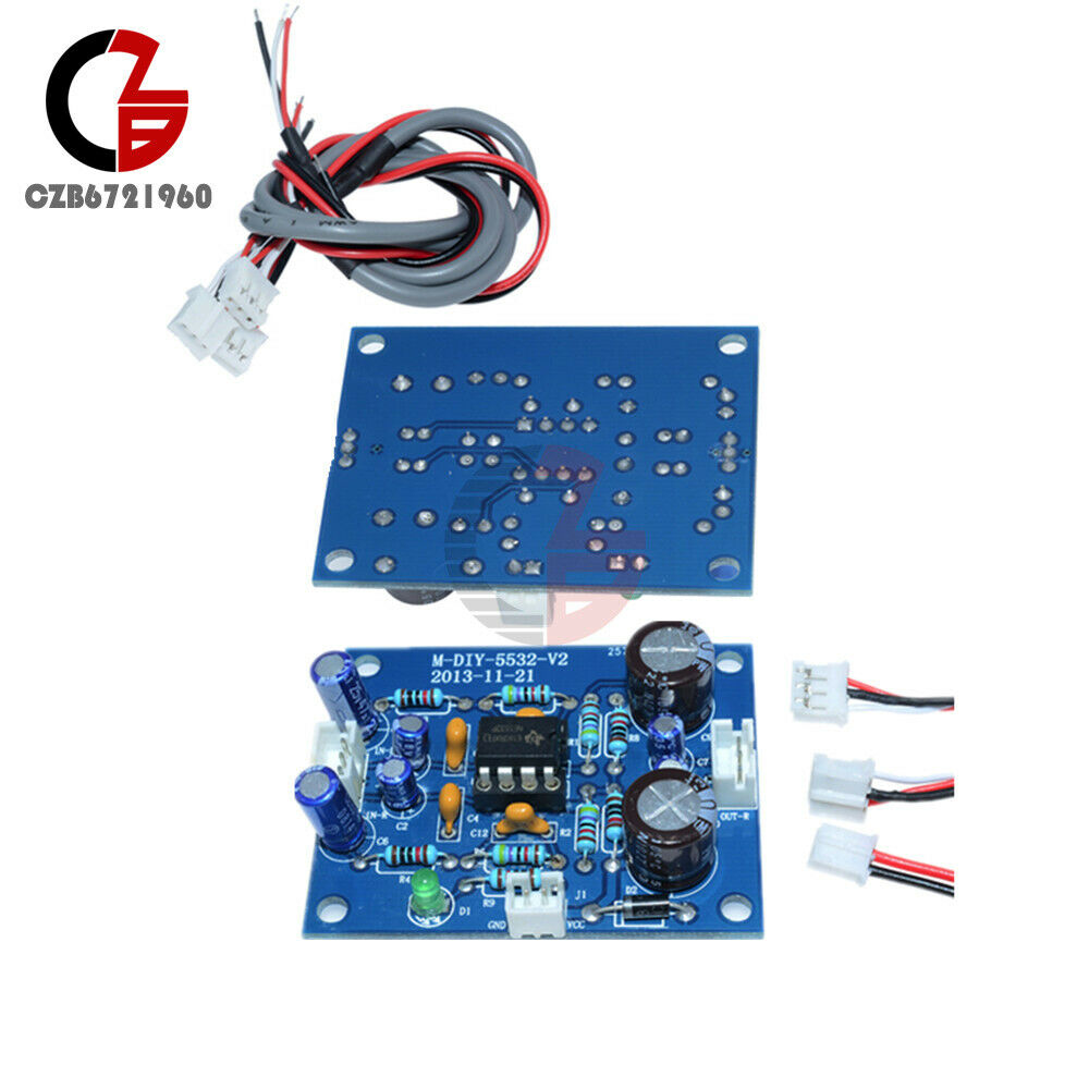 1PC NE5532 OP-AMP HIFI Bluetooth Pre-amp Preamplifier Signal Amplification Board