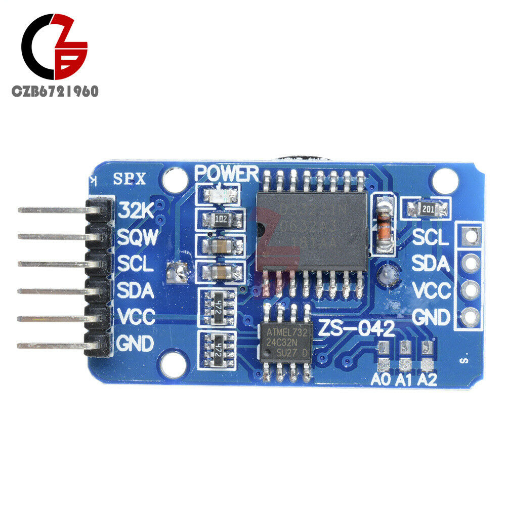 ZS042 DS3231 AT24C32 IIC High Precision RTC Clock Timer Memory Module Arduino