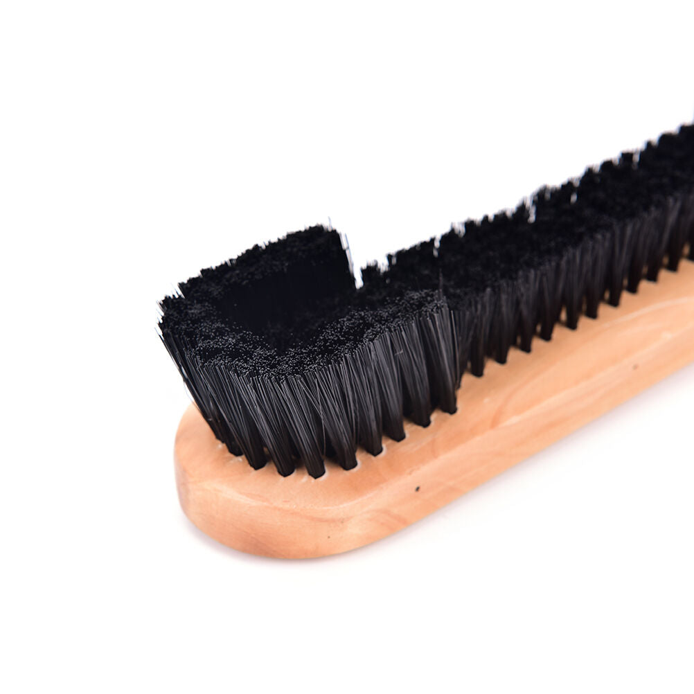 New Pair Rail & Felt Brush Cleaner Billiard Snooker Pool Table Wooden Tool  G Tt