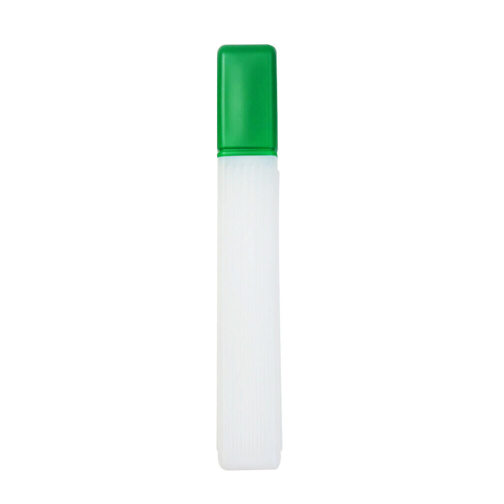 Green Plastic Bottles Knitting Needle Crochet Hook Tube Holder Storage Case