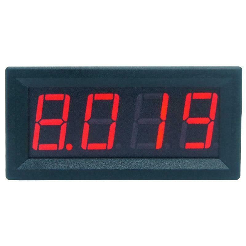 0-9.999A(10A) 4-digits bit Ammeter Current Panel Meter Gauge 0.56inch Red LED