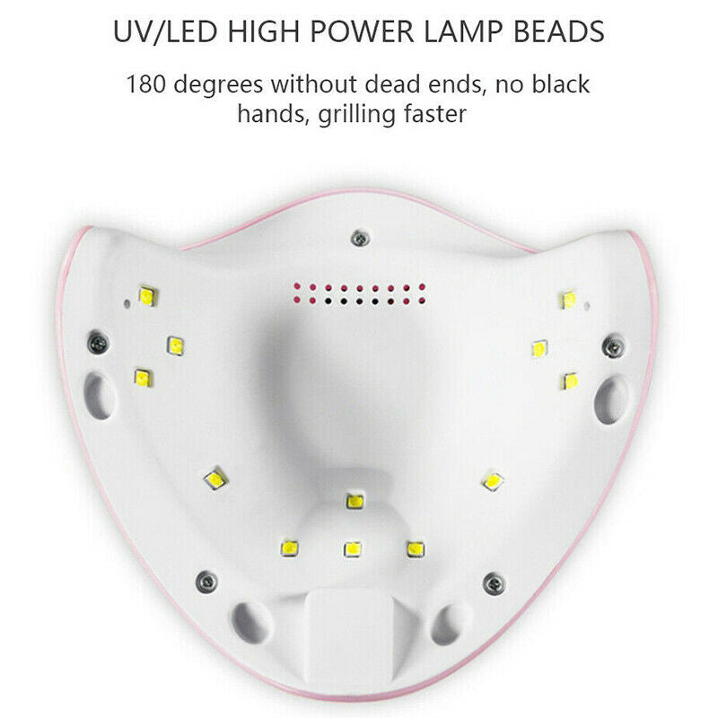 36W Nail Art USB Nail Lamp UV 12 led Light Nail Gel Dryer Curing Polish Mach,`BD