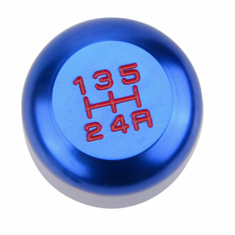 Universal 5Speed Car Manual Aluminum Shift Knob Gear Shifter Lever Handle Blue