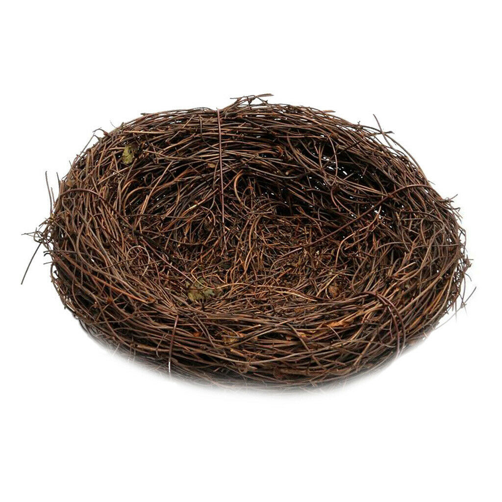 Handmade Vine Bird Nest House Home Nature Crafts Sill Holiday Decoration 10cm