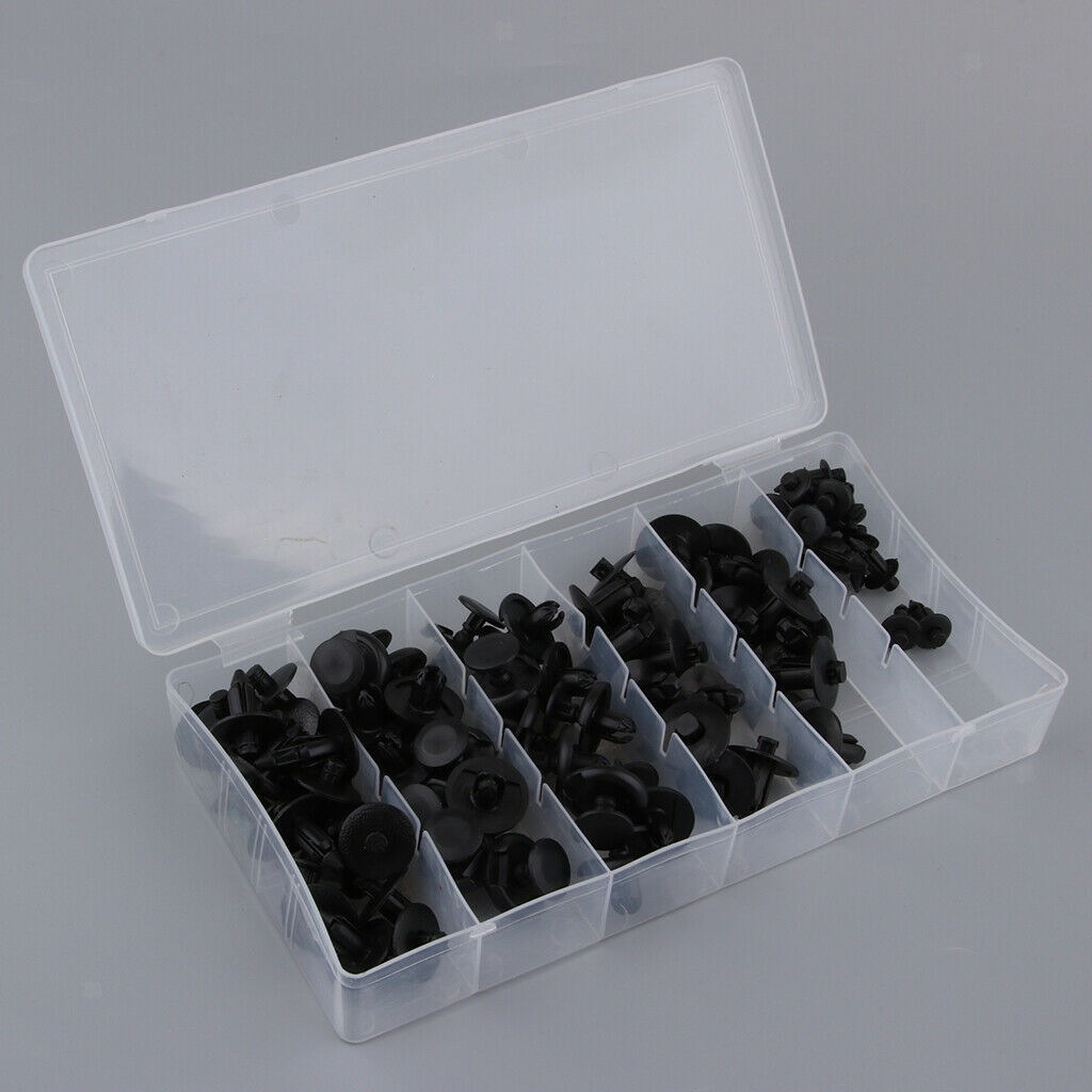 80 Piece Nylon Trim Panel Bumper Shield Retainer Fastener Rivet For M7/ M8