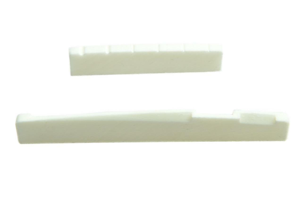 Pure Bone Nut and Saddle Slotted Guitar Bone Nut for Acoustic Guitar