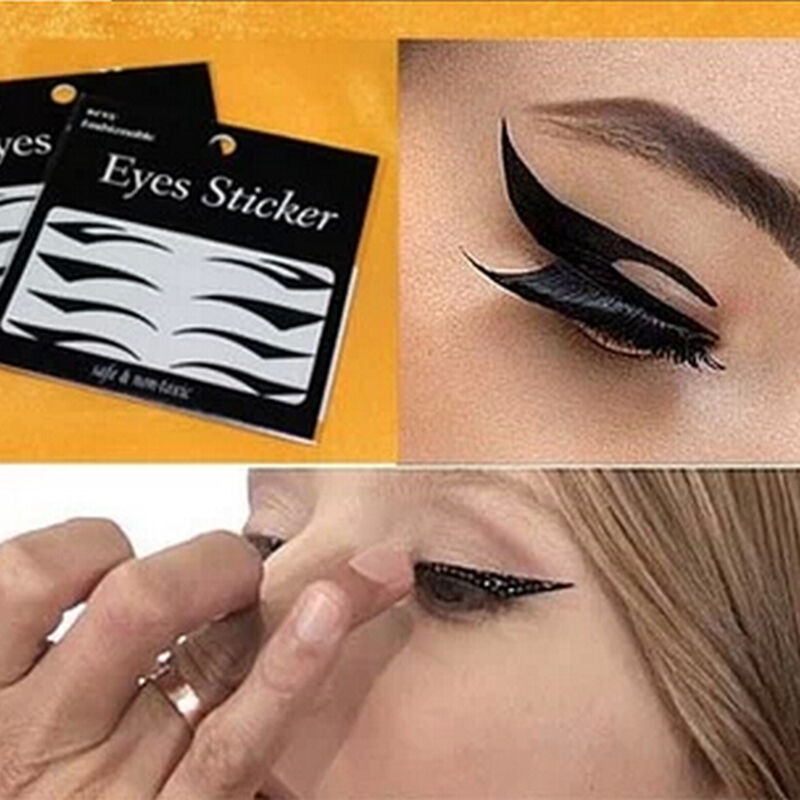 4 Pairs Temporary Rock Eye Tattoo Eyeshadow Stickers Eyeliner Makeu.l8