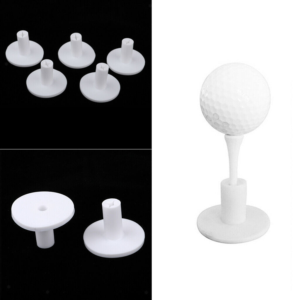10 Rubber Golf Tees Holder Golf Driving Range Tee Practice Tool Accessories